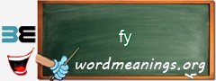 WordMeaning blackboard for fy